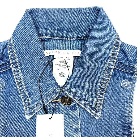 New VERONICA BEARD Slate Denim Dickey Size 00-14 - Picture 10 of 11